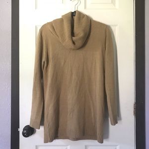 Forever 21 Cowl Neck Sweater Tan Size L